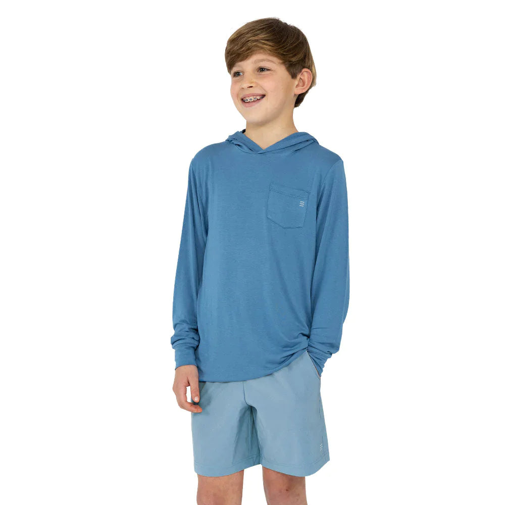 Free Fly Boys' Breeze Short - Blue Fog