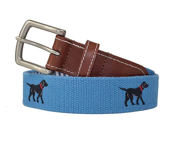 J.T. Spencer The Black Labrador Retriever - Embroidered Imperial Belt