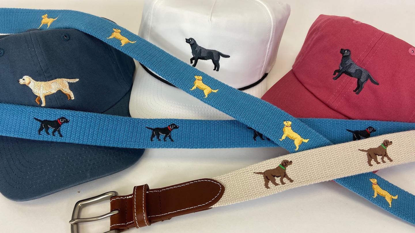 J.T Spencer The Golden Retriever - Embroidered Imperial Belt