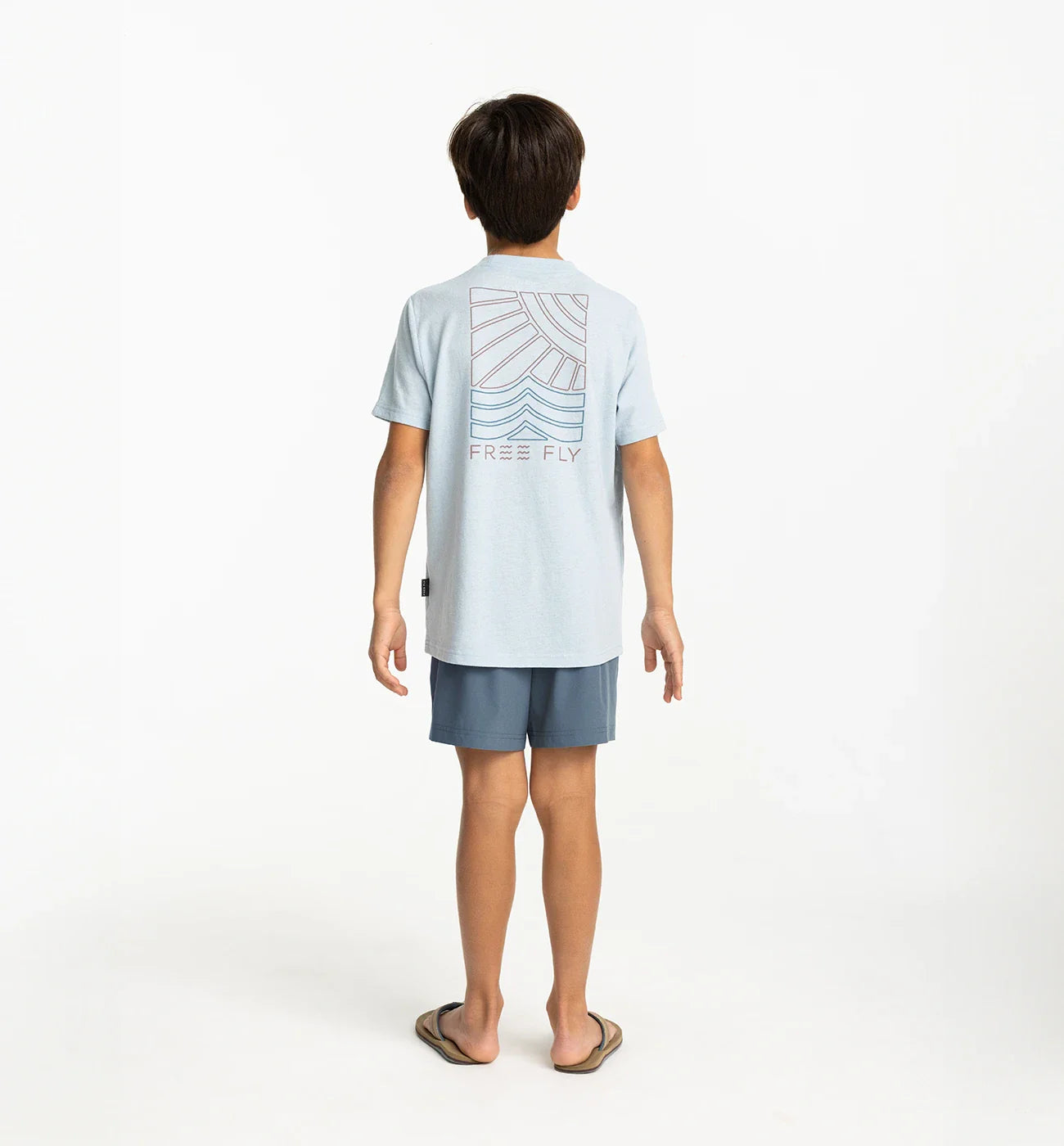 Free Fly Boys' Breeze Short - Pacific Blue