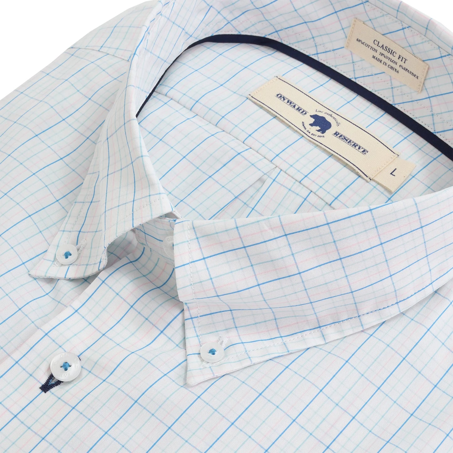 Onward Reserve Classic Fit Quad Button Down. - Piana