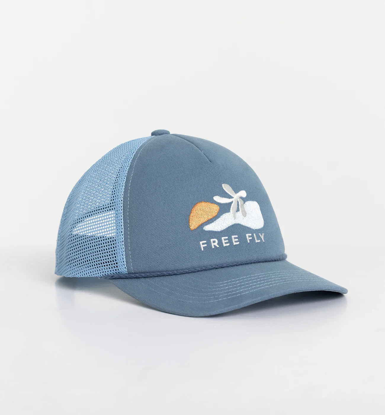 Free Fly Women's Coral Trucker Hat - Blue Fog
