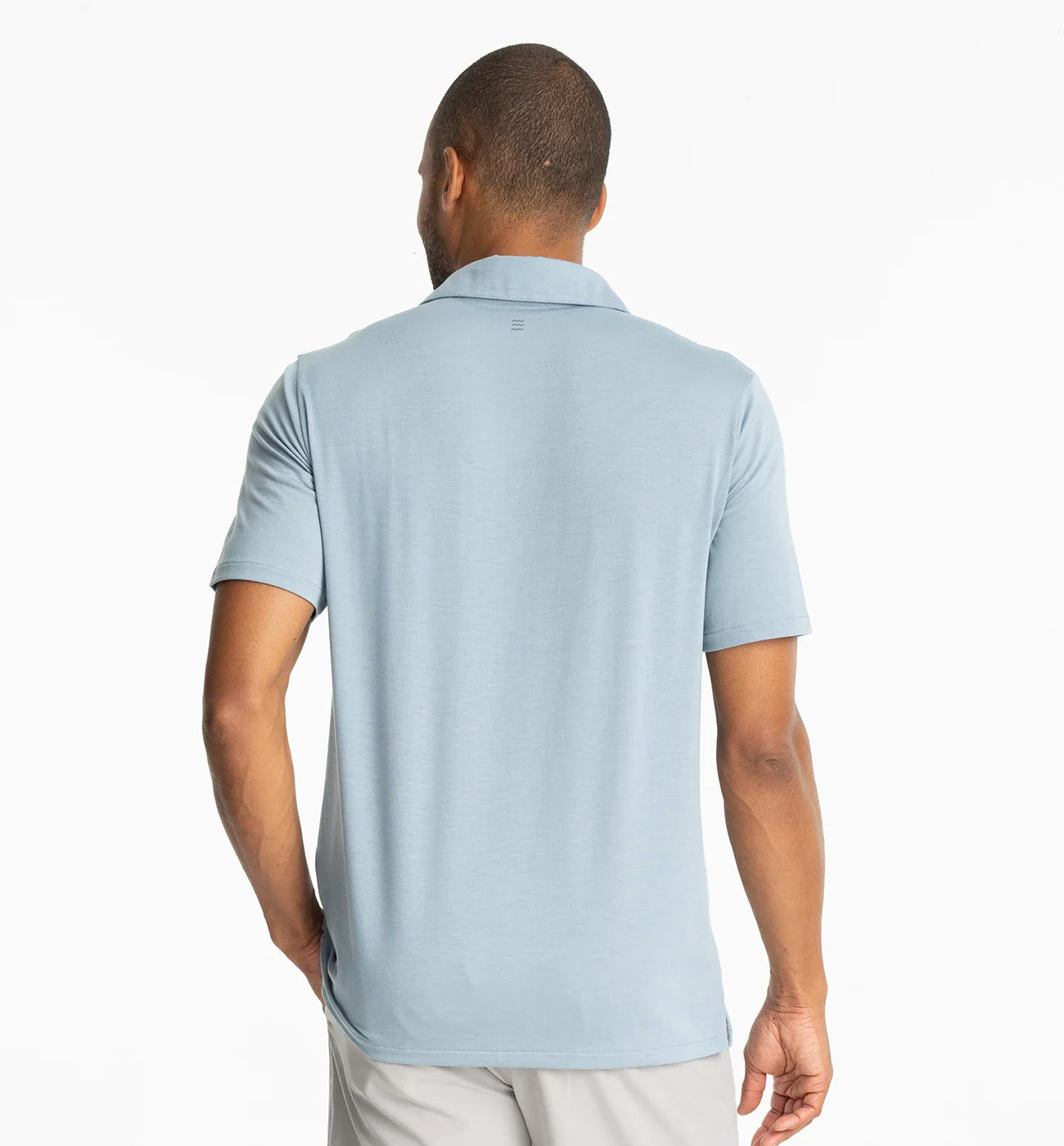 Free Fly Men's Elevate Polo - Blue Fog