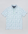 Green Blazer Groove Men's Polo - White