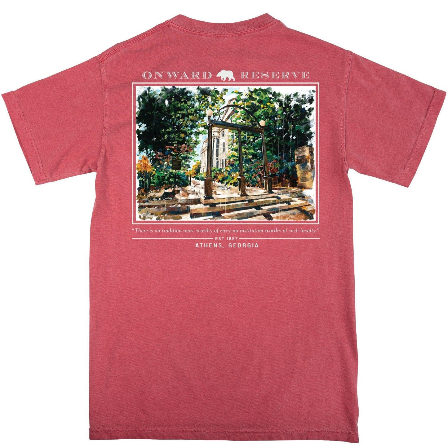 Onward Reserve Arches Short Sleeve Tee - Washed Red