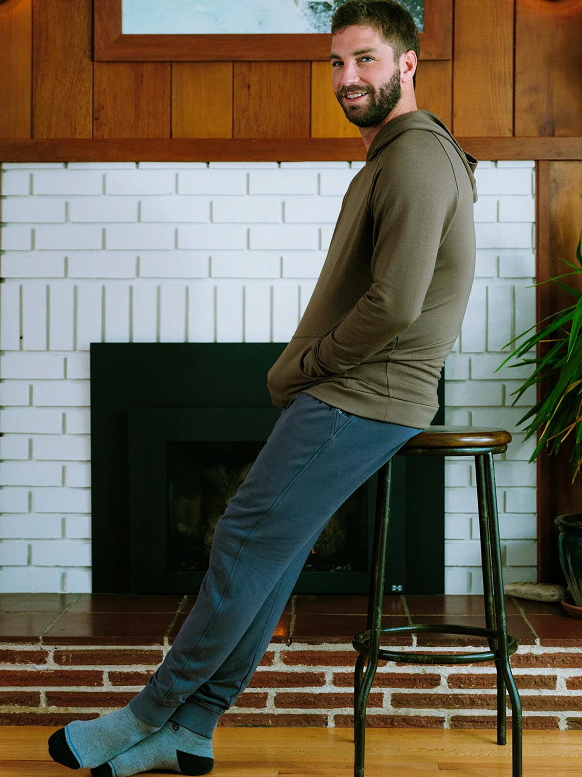 Free Fly Men's Bamboo Lightweight Fleece Jogger - Storm Cloud
