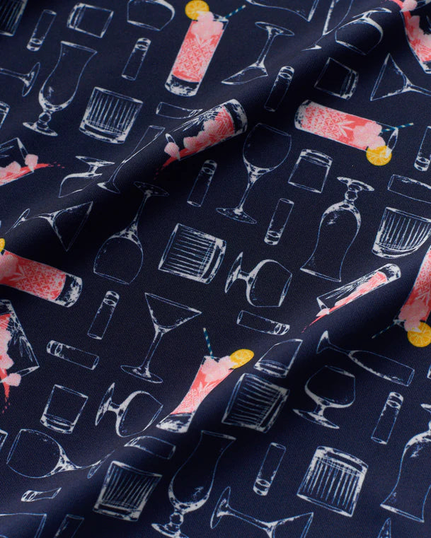 William Murray AZALEA COCKTAIL POLO - Navy