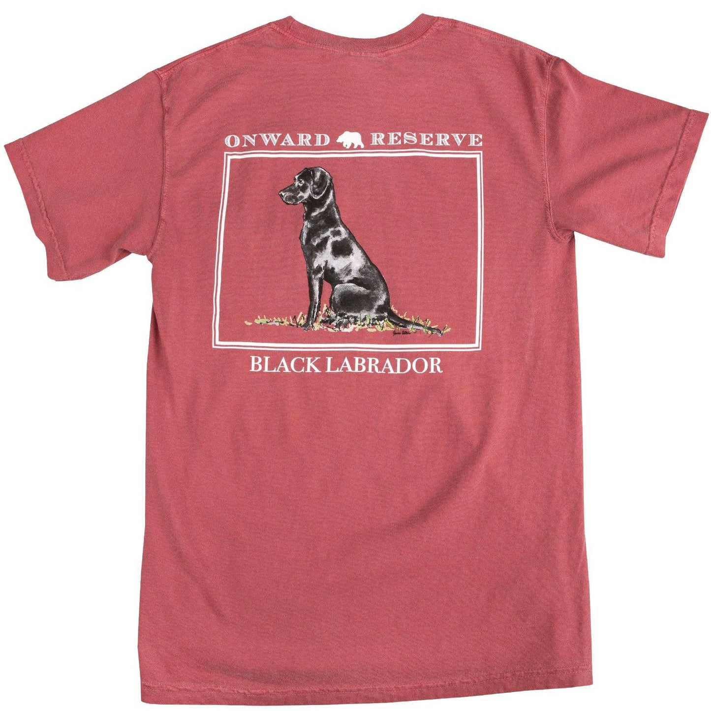 Onward Reserve Youth Black Lab Tee - Washed Red