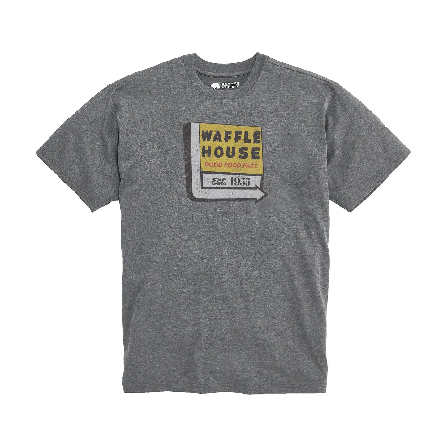 Onward Reserve Waffle House Marquee Vintage Wash Tee - Granite