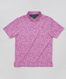 WM Floral Men's Polo - Pink