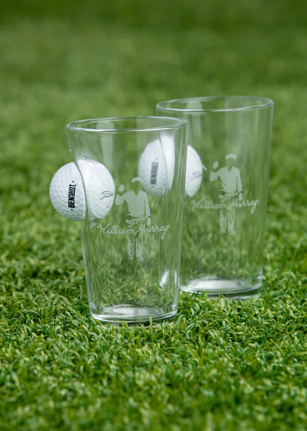 William Murray GOLF BALL PINT GLASS SET