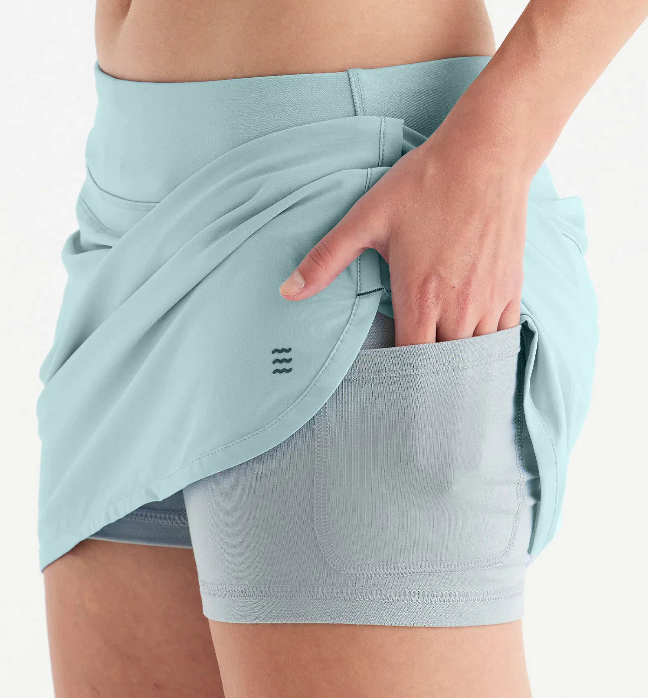Free Fly Women's Bamboo Lined Breeze Skort - Sea Glass