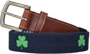 J.T. Spencer Shamrock Embroidered Belt Youth