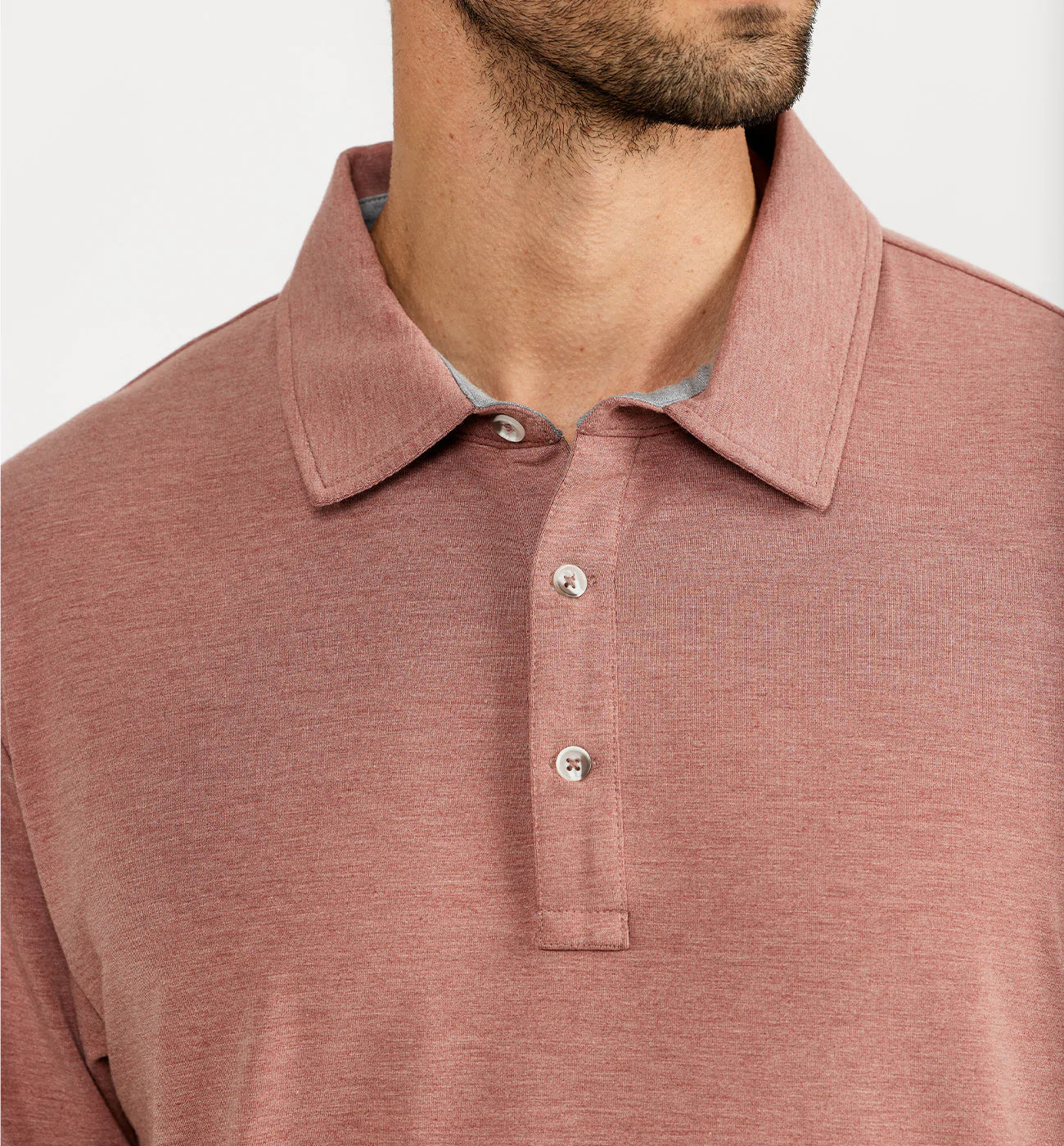 Men's Bamboo Flex Polo - Heather Brick