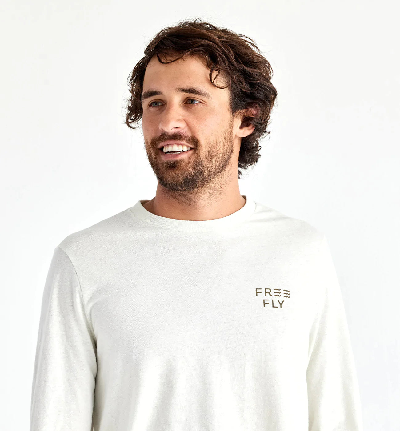Free Fly Redfish Camo Long Sleeve - Heather Oyster