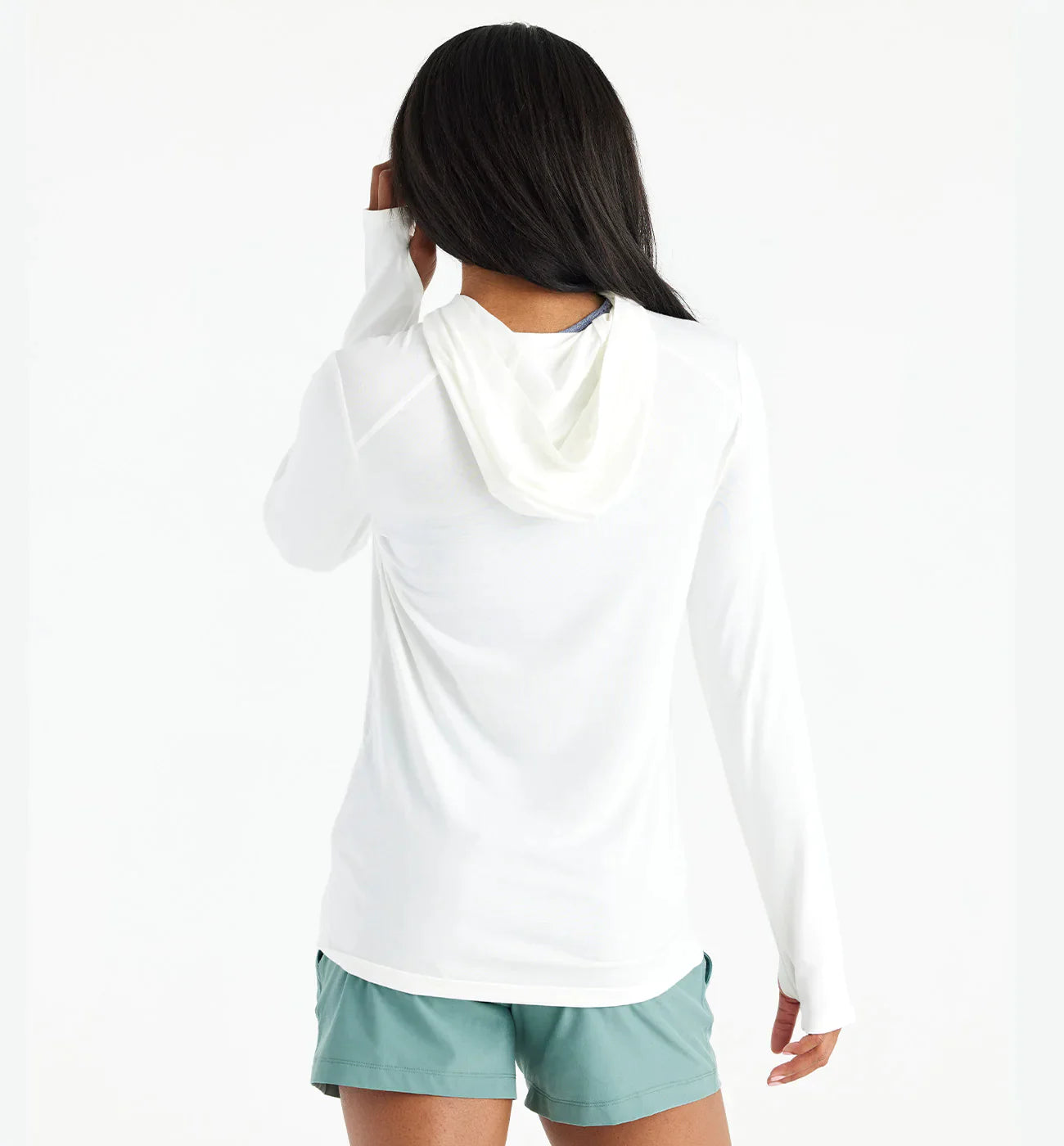 Free Fly Women's Bamboo Shade Hoodie II - Bright White