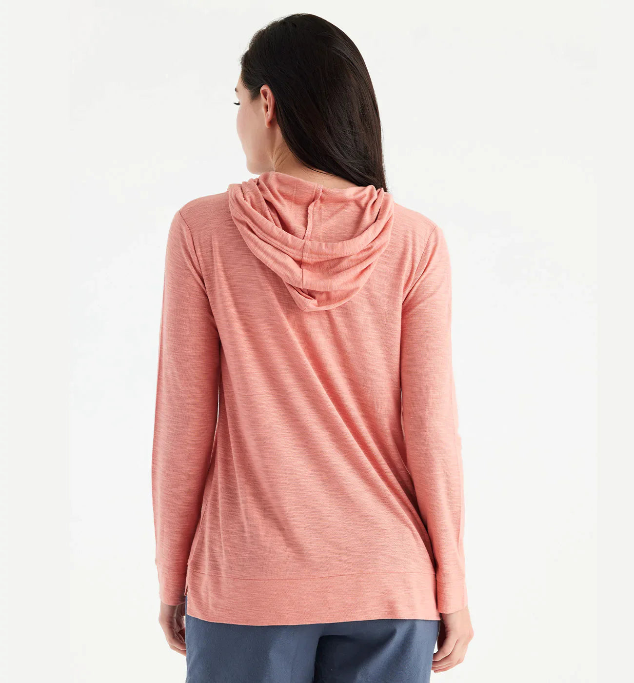 Free Fly Women's Bamboo Slub Hoodie - Bright Clay