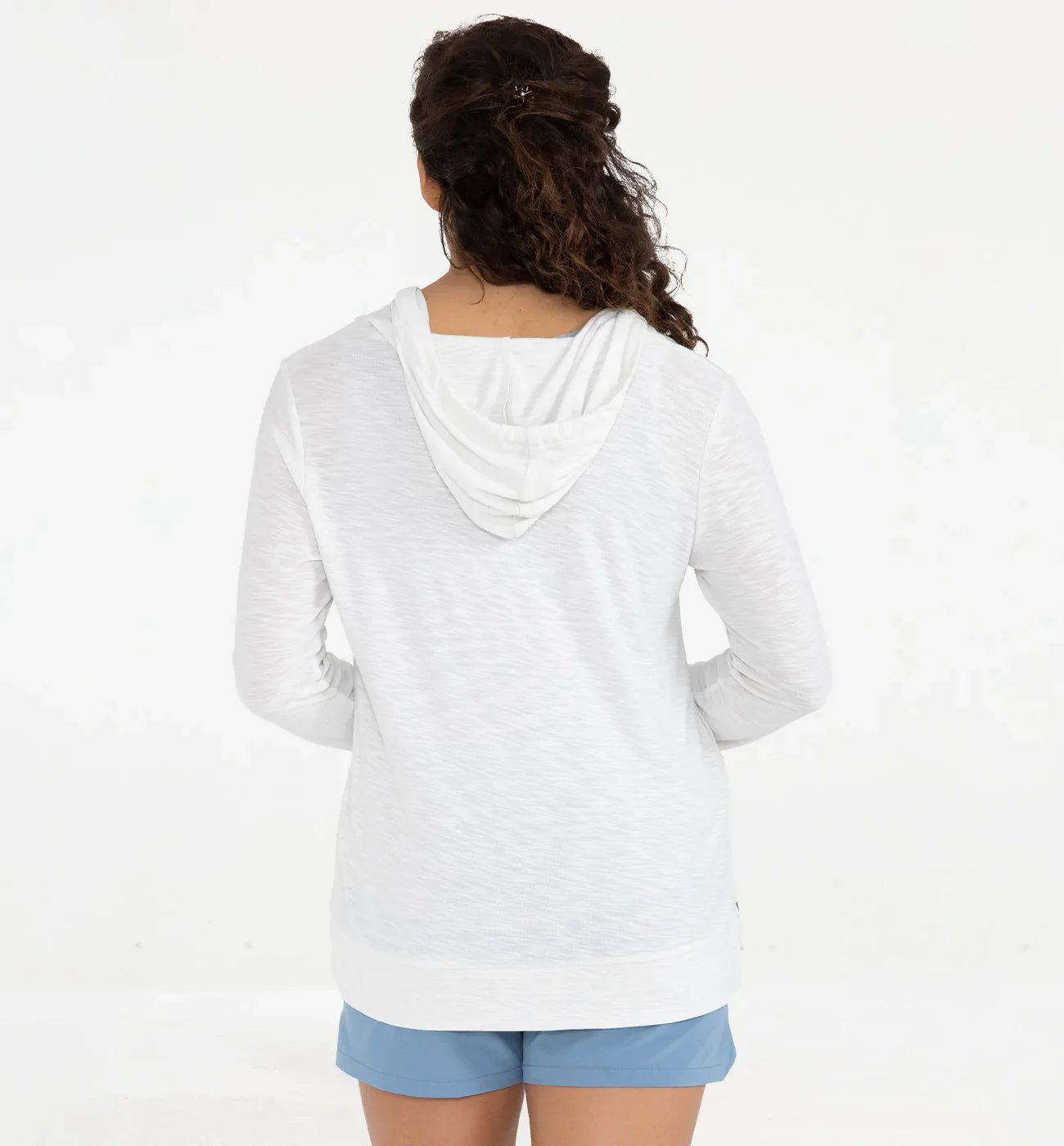 Free Fly Women's Bamboo Slub Hoodie - Sea Salt