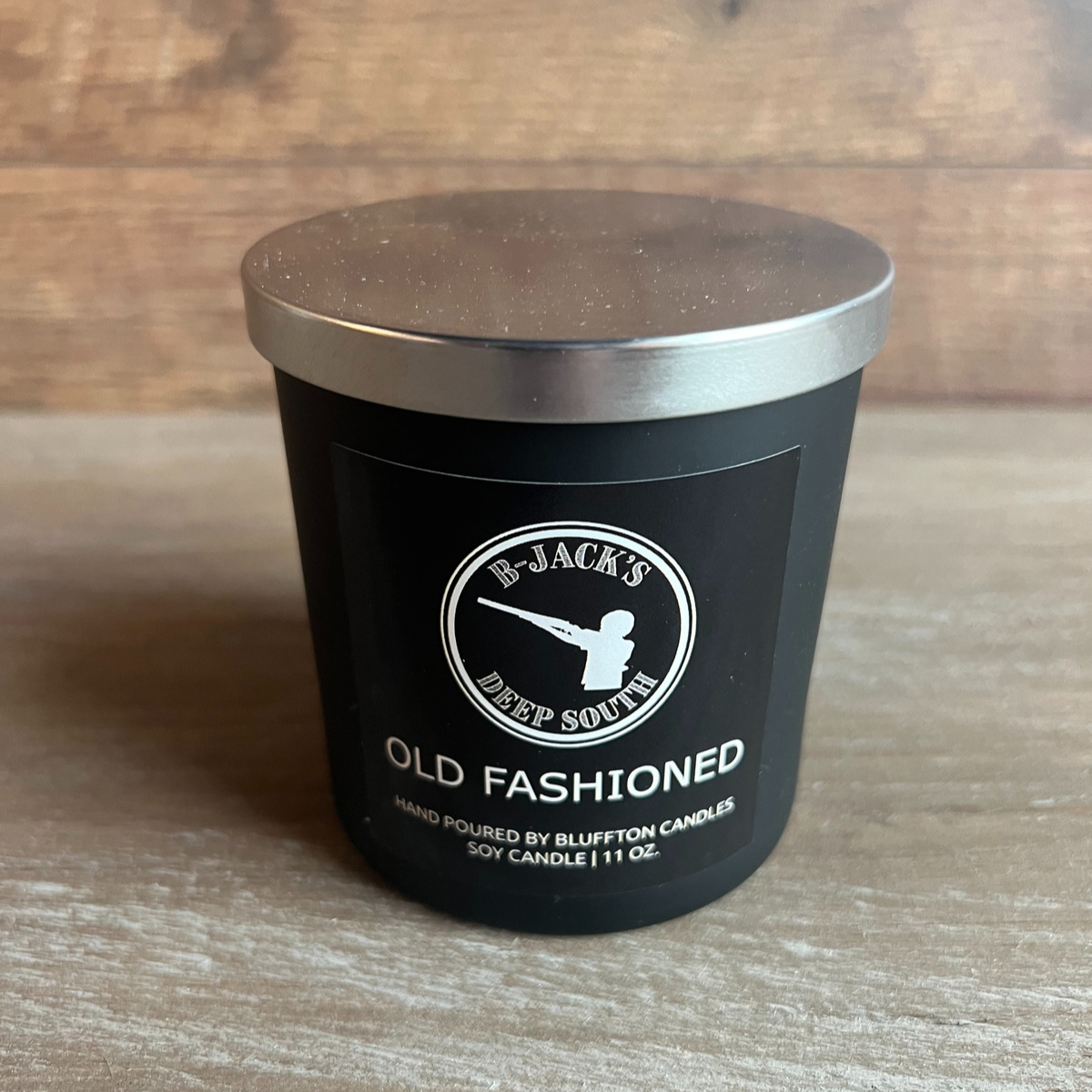 Old Fashioned 11oz Black/Glass Candle