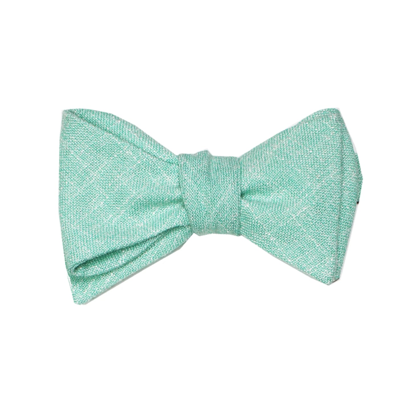 DIBI Heather Seafoam Green Self Tie Bow Tie