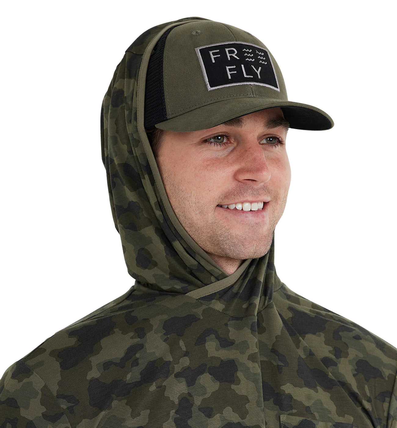 Free Fly Men's Bamboo Lightweight Hoodie - Marshland Camo