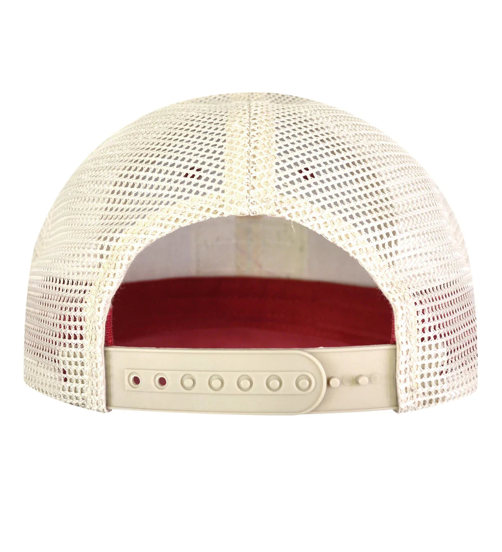 Bald Head Blues Trucker Hat - Crimson Red