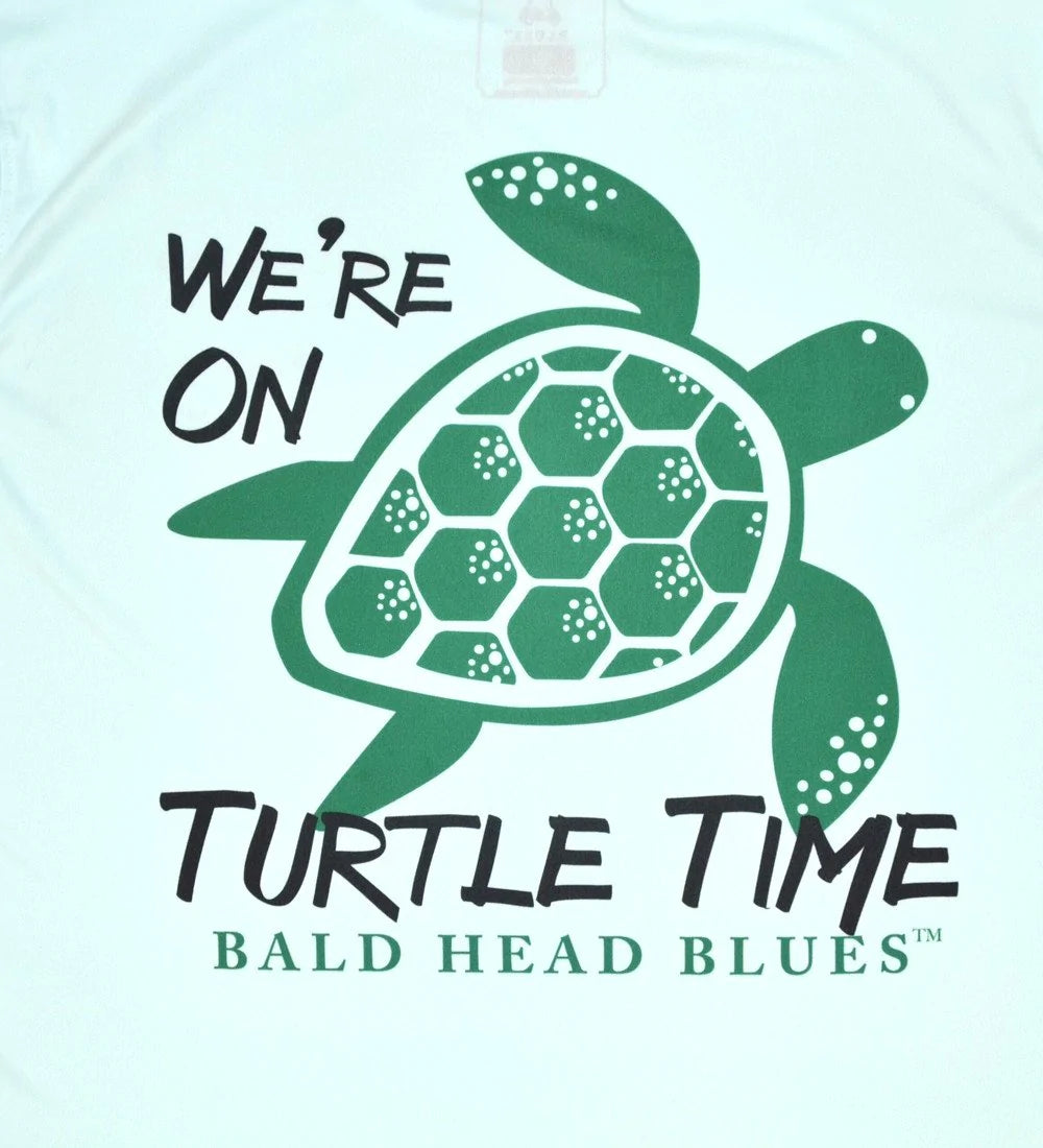 Bald Head Blues Youth Performance Long Sleeve Turtle Time T-Shirt - Seagrass
