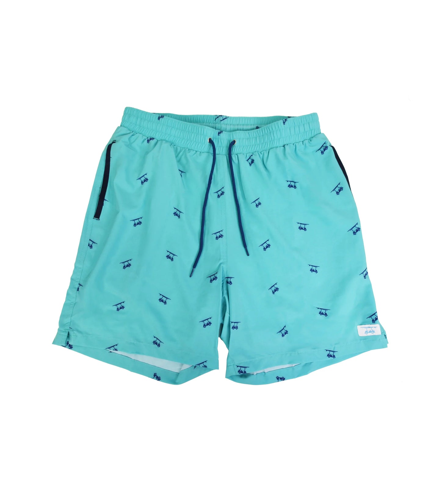 Bald Head Blues Youth Swim Trunks - Aruba w/ Golf Carts