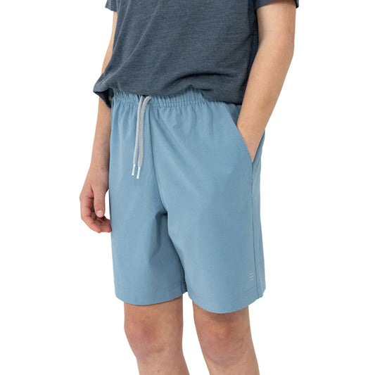 Free Fly Boys' Breeze Short - Blue Fog