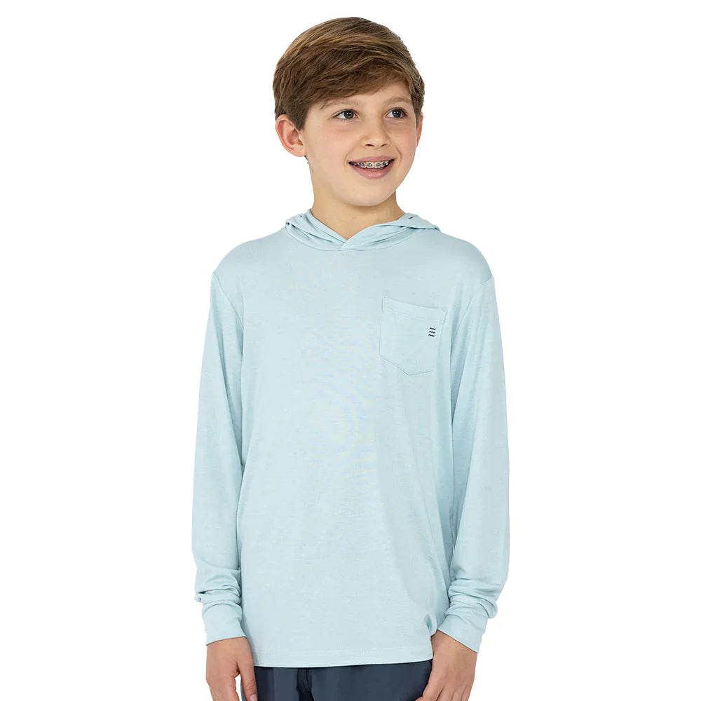Free Fly Youth Bamboo Shade Hoodie - Tide Pool