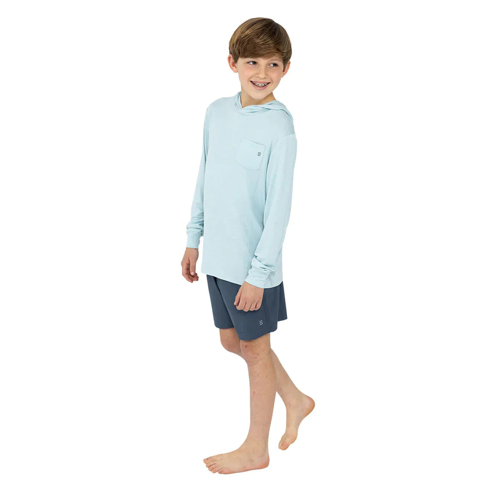Free Fly Youth Bamboo Shade Hoodie - Tide Pool