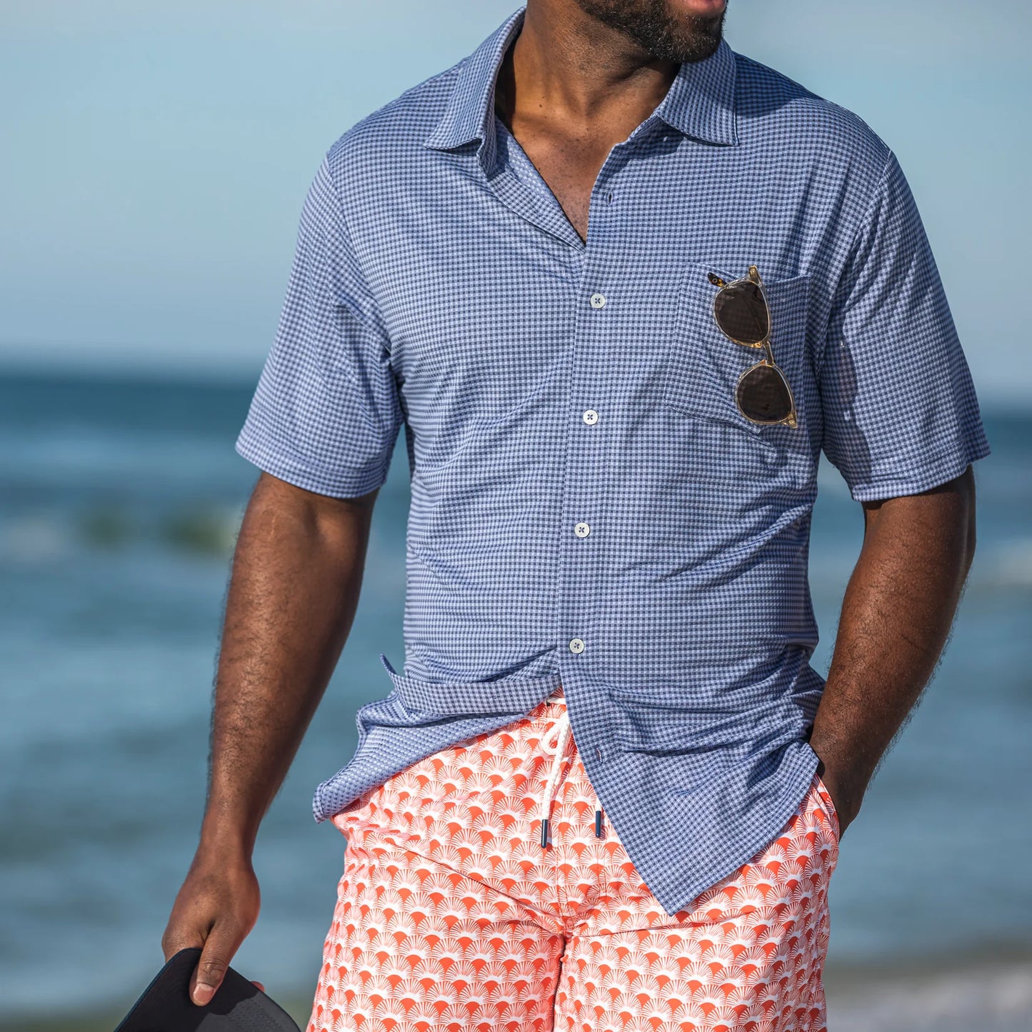 Onward Reserve Gingham Drift Shirt - Naval Academy