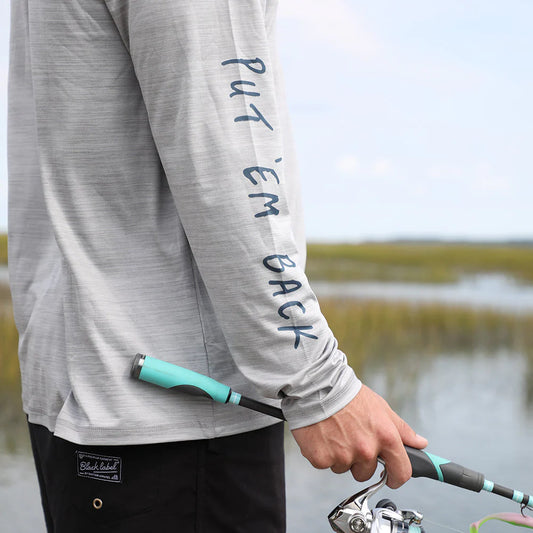Toadfish Technical Performance Long Sleeve - Heather Blue