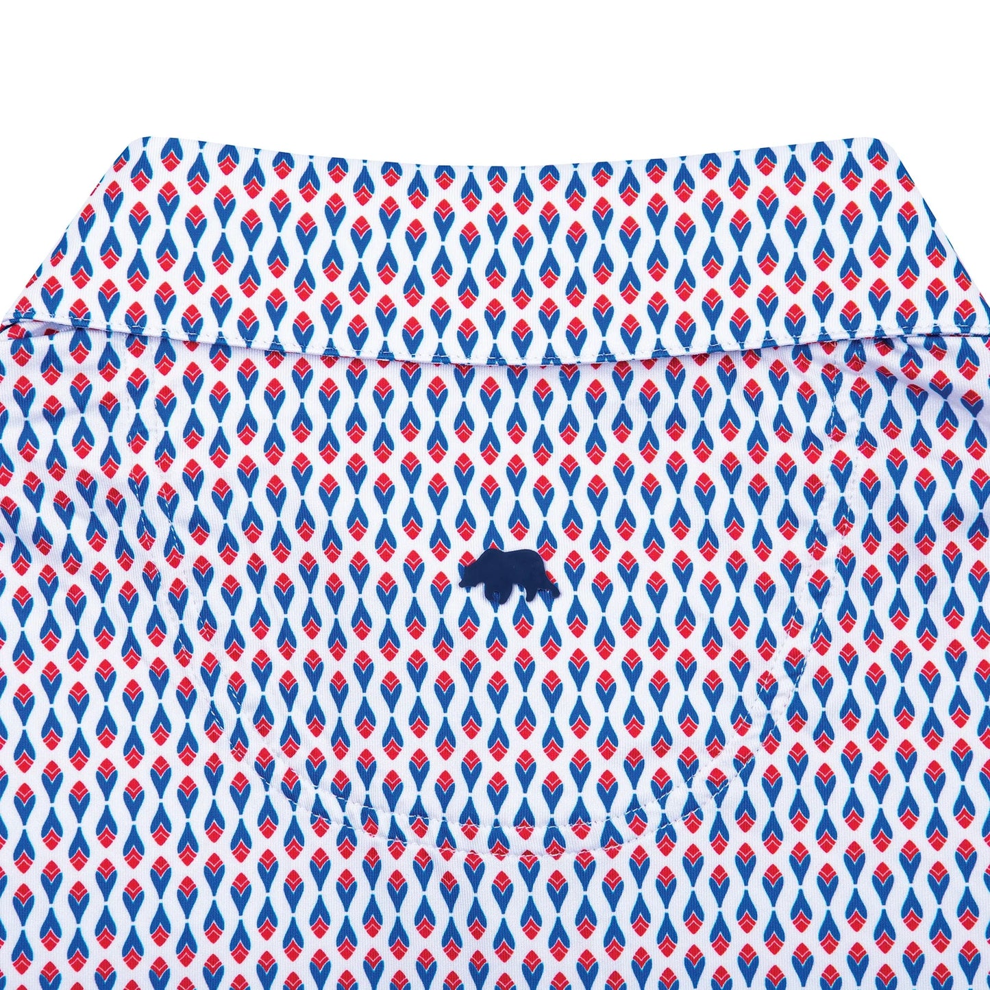 Onward Reserve Atlanta Braves Cooperstown Feather Printed Performance Polo - White