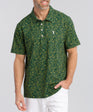 Abstract Arrangement Men's Polo - Green