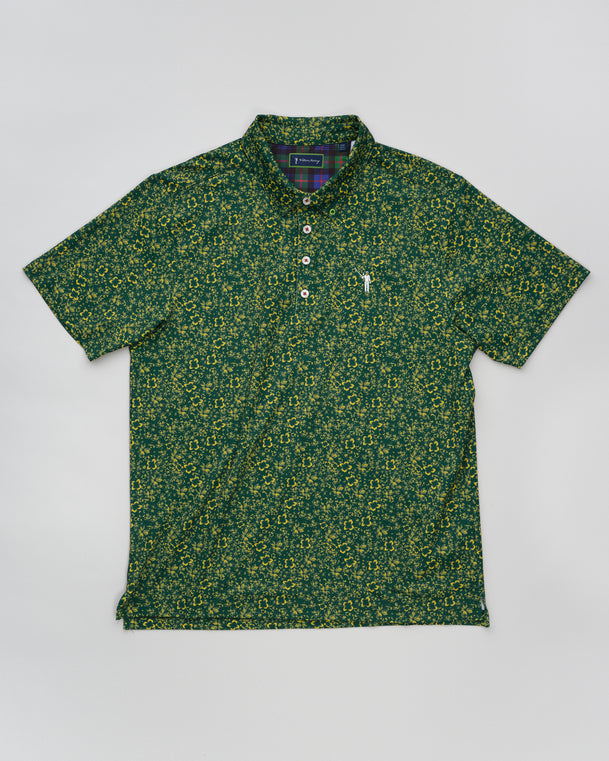 Abstract Arrangement Men's Polo - Green