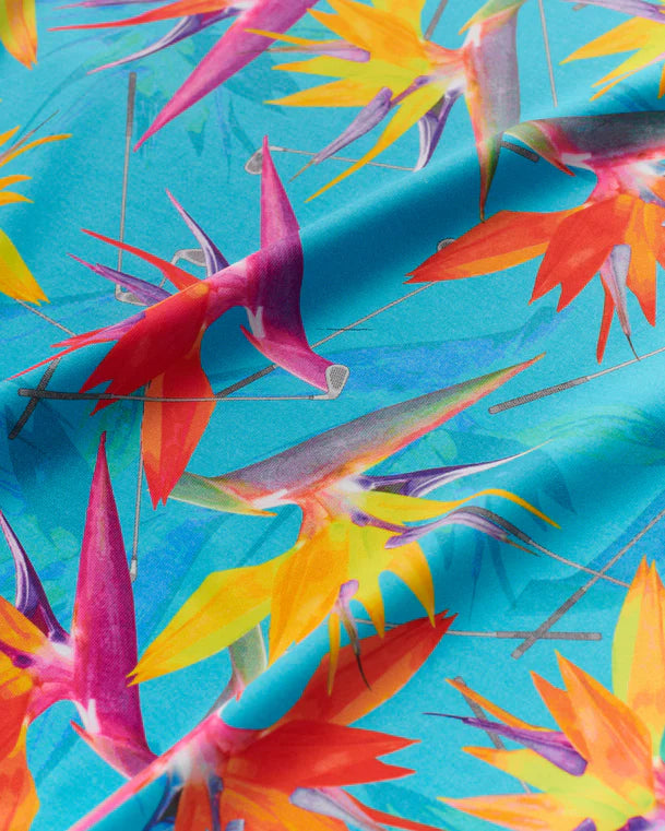 William Murray BIRDS OF A FEATHER POLO - Turquoise