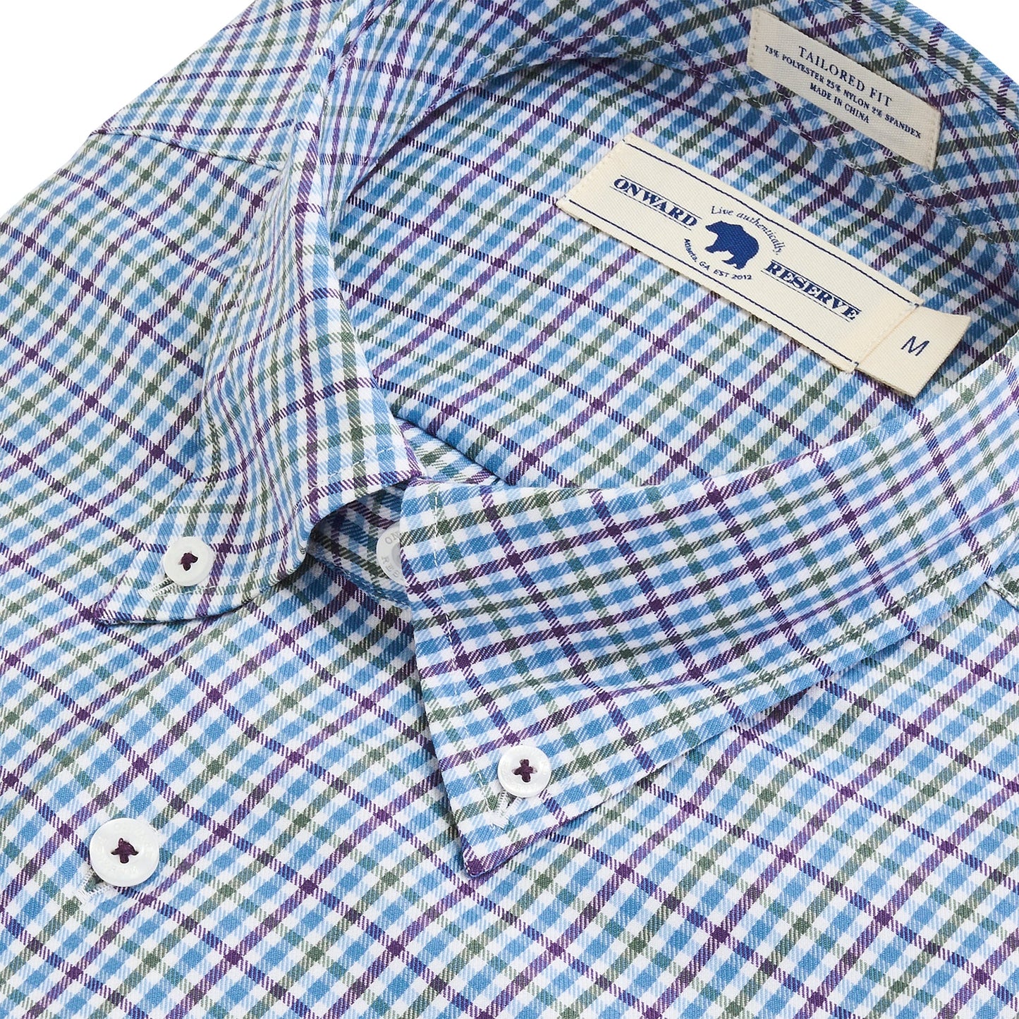 Onward Reserve Tailored Fit Brushed Performance Twill - Smoke Pine - Golspie