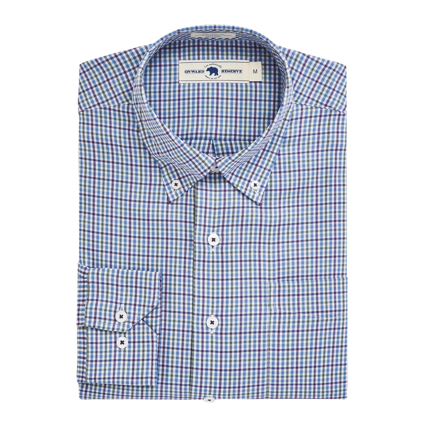 Onward Reserve Tailored Fit Brushed Performance Twill - Smoke Pine - Golspie