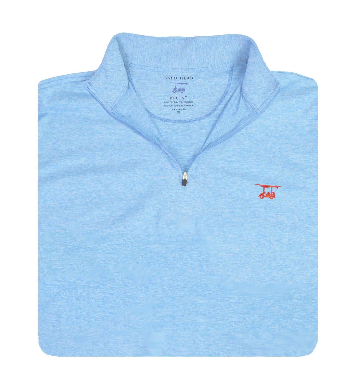 Bald Head Blues Ocean View Quarter Zip- Heather Bell