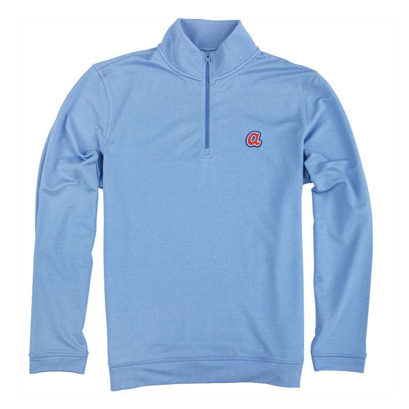 Onward Reserve Atlanta Braves Cooperstown Flow Performance 1/4 Zip Pullover - Silverlake