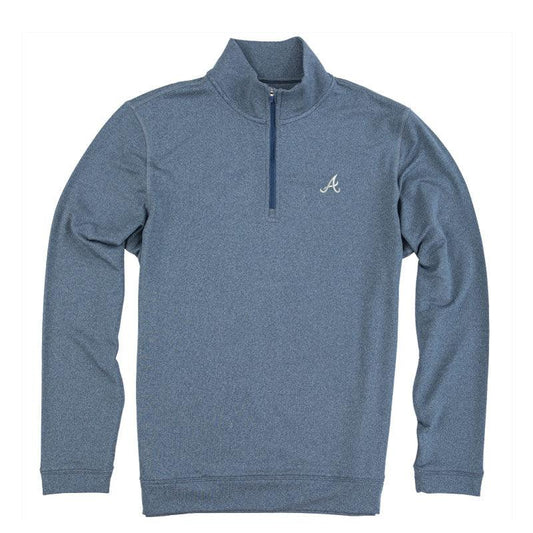 Onward Reserve Atlanta Braves Flow Pullover 1/4 Zip Pullover - Dark Denim