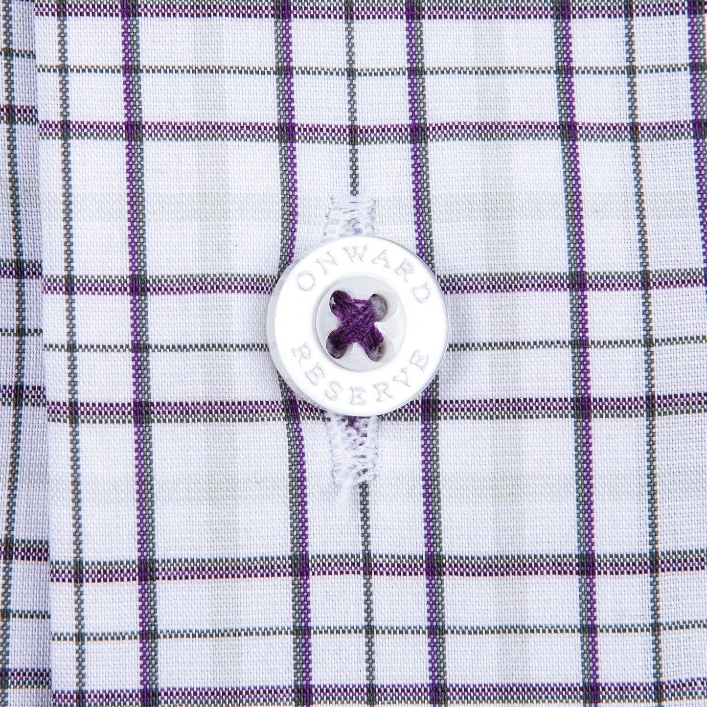 All Team Tattersall Button Down Shirt - Purple