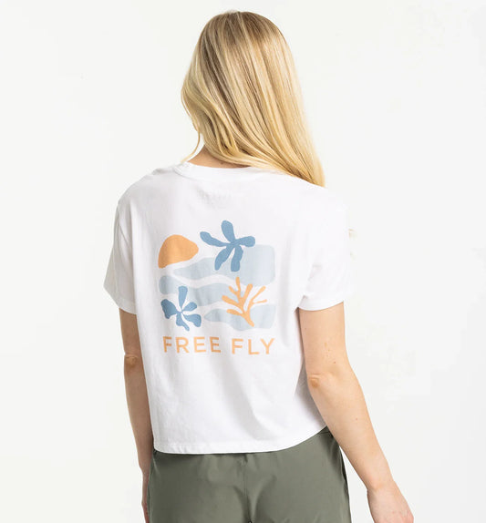 Free Fly Women's Coral Tee - White