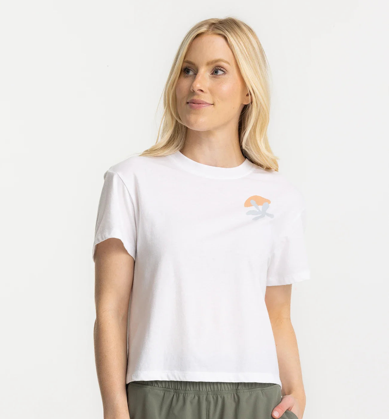 Free Fly Women's Coral Tee - White