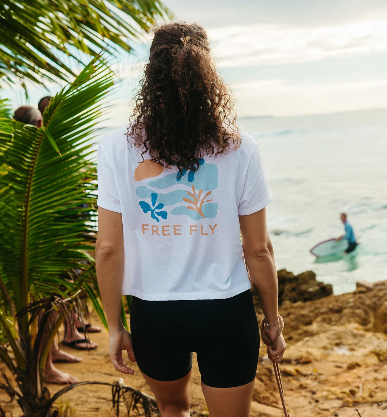 Free Fly Women's Coral Tee - White