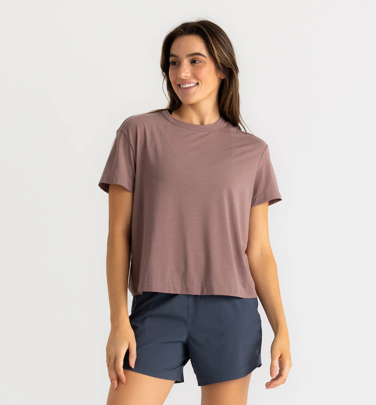 Free Fly Women's Elevate Lightweight Tee - Fig