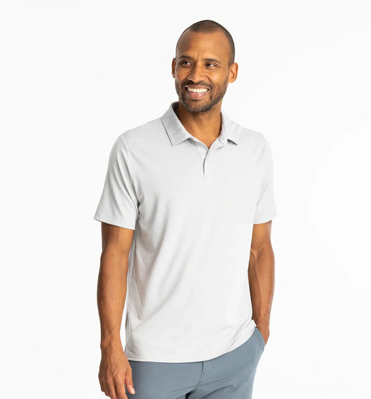 Free Fly Men's Elevate Polo - Aspen Grey