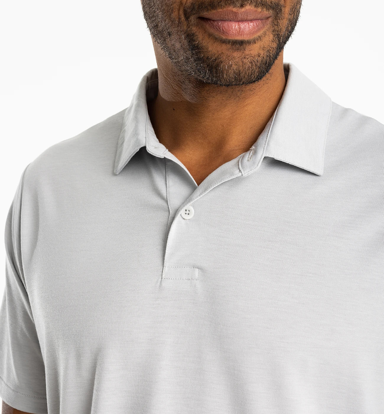 Free Fly Men's Elevate Polo - Aspen Grey