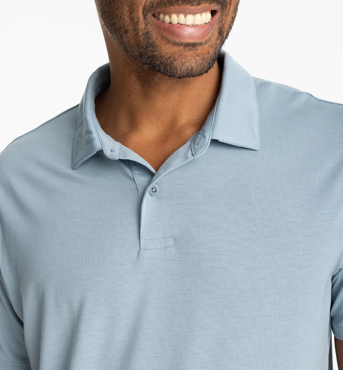 Free Fly Men's Elevate Polo - Blue Fog